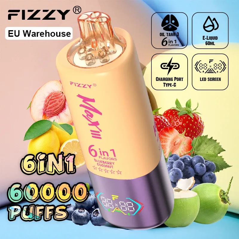 Soplo 60k 6 de los soplos efervescentes 60000 en 1 sabores Vape disponible