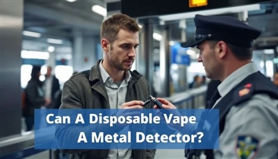 ¿Puede un vape desechable activar un detector de metales?